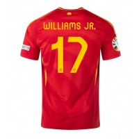 Fotbalové Dres Španělsko Nico Williams #17 Domácí ME 2024 Krátký Rukáv
